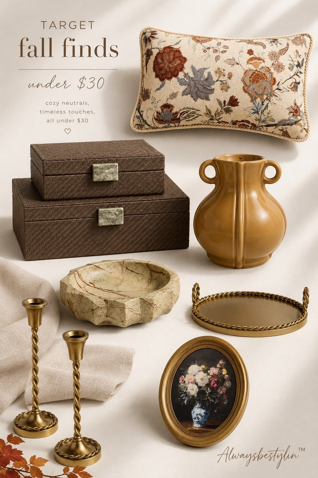 Target is absolutely winning fall home decor this year. 🤎 These under-$30 finds look straight out of a designer home and are perfect for creating that cozy, collected look without overspending. 🍂✨ #TargetFinds

#LTKootd #LTKSaleAlert #LTKSeasonal