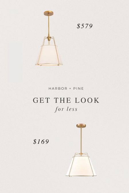 Get the look for less: Brass Drum Pendant

#LTKFind #LTKhome
