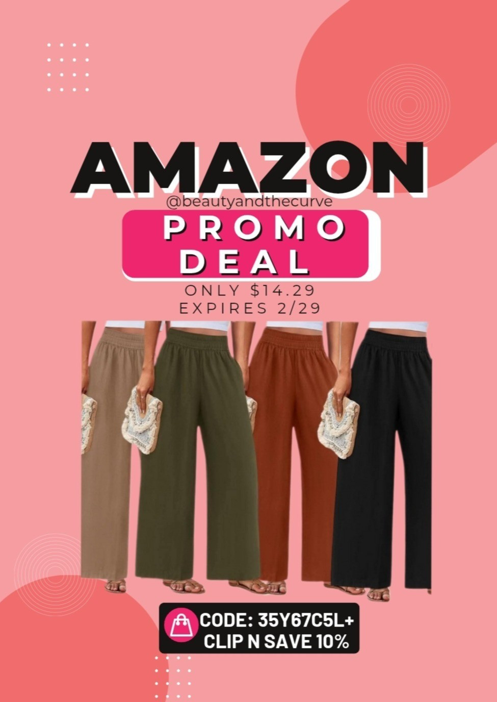 Amazon Promo Deal on these cute pants to transition into Spring and Summer

#LTKSeasonal #LTKSaleAlert #LTKFindsUnder50