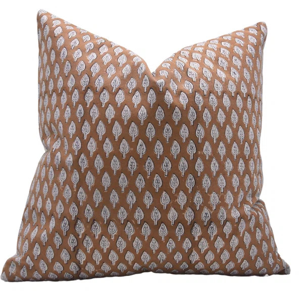 Floral Cotton Indoor/Outdoor Pillow Cover | Wayfair North America