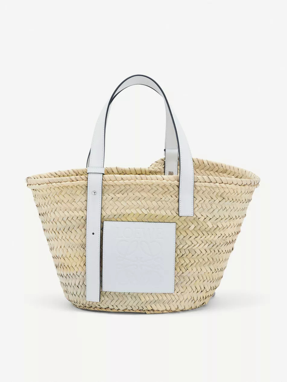 Basket woven raffia bag | Selfridges
