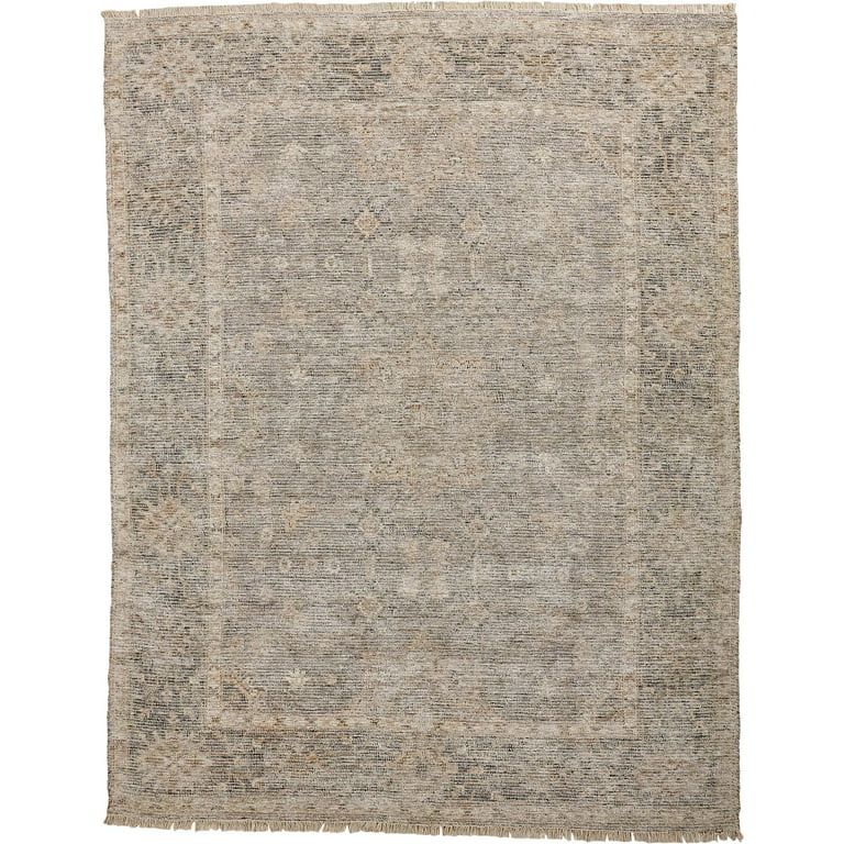 Ramey Vintage Space Dyed Wool Rug, Latte Tan/Gray, 9ft x 12ft Area Rug | Walmart (US)