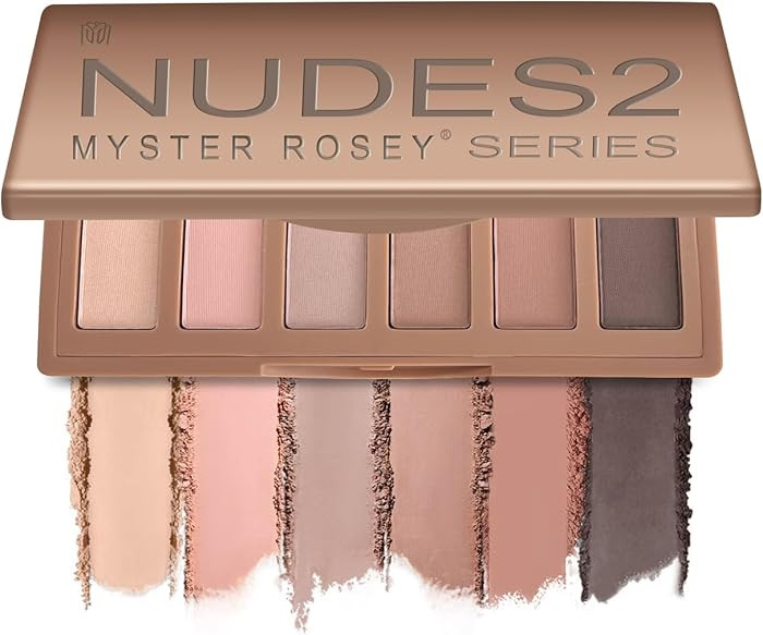 Nudes 2 Series Mini Eyeshadow Palette, Velvety Matte&Satin Finish, 6 Nude Taupe & Brown Neutral E... | Amazon (US)