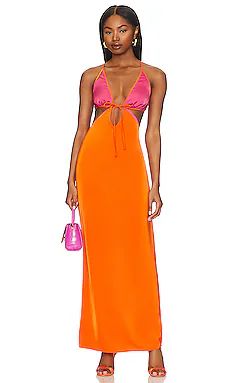 Lovers and Friends Sorbet Maxi Dress in Orange & Pink from Revolve.com | Revolve Clothing (Global)