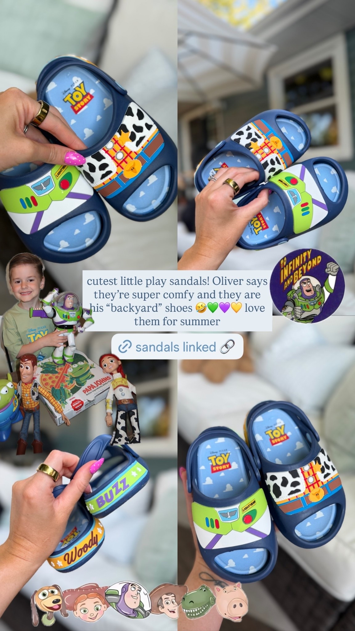 cutest little play sandals! Oliver says they’re super comfy and they are his “backyard” shoes 🤣💚💜💛 love them for summer  @target @shopmy