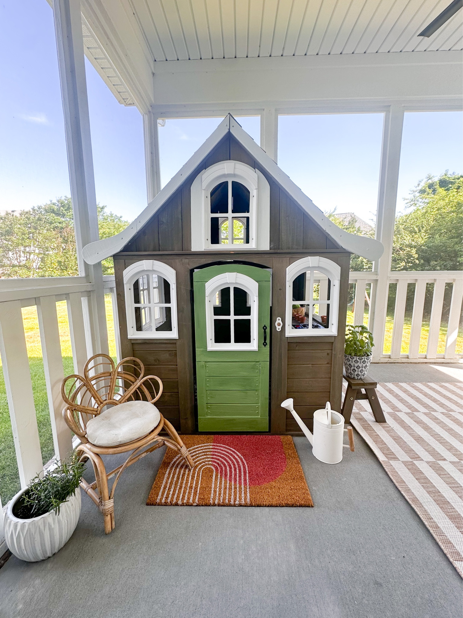 Mini playhouse makeover 🌿🪴
Linking this playhouse and similar ones! Reminder: a little paint can go a long way!

#LTKhome #LTKstyletip #LTKkids