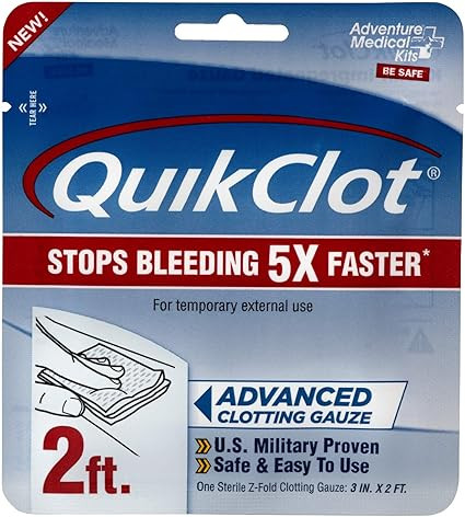 QuikClot Advanced Clotting Gauze - 3 x 24 in | Amazon (US)
