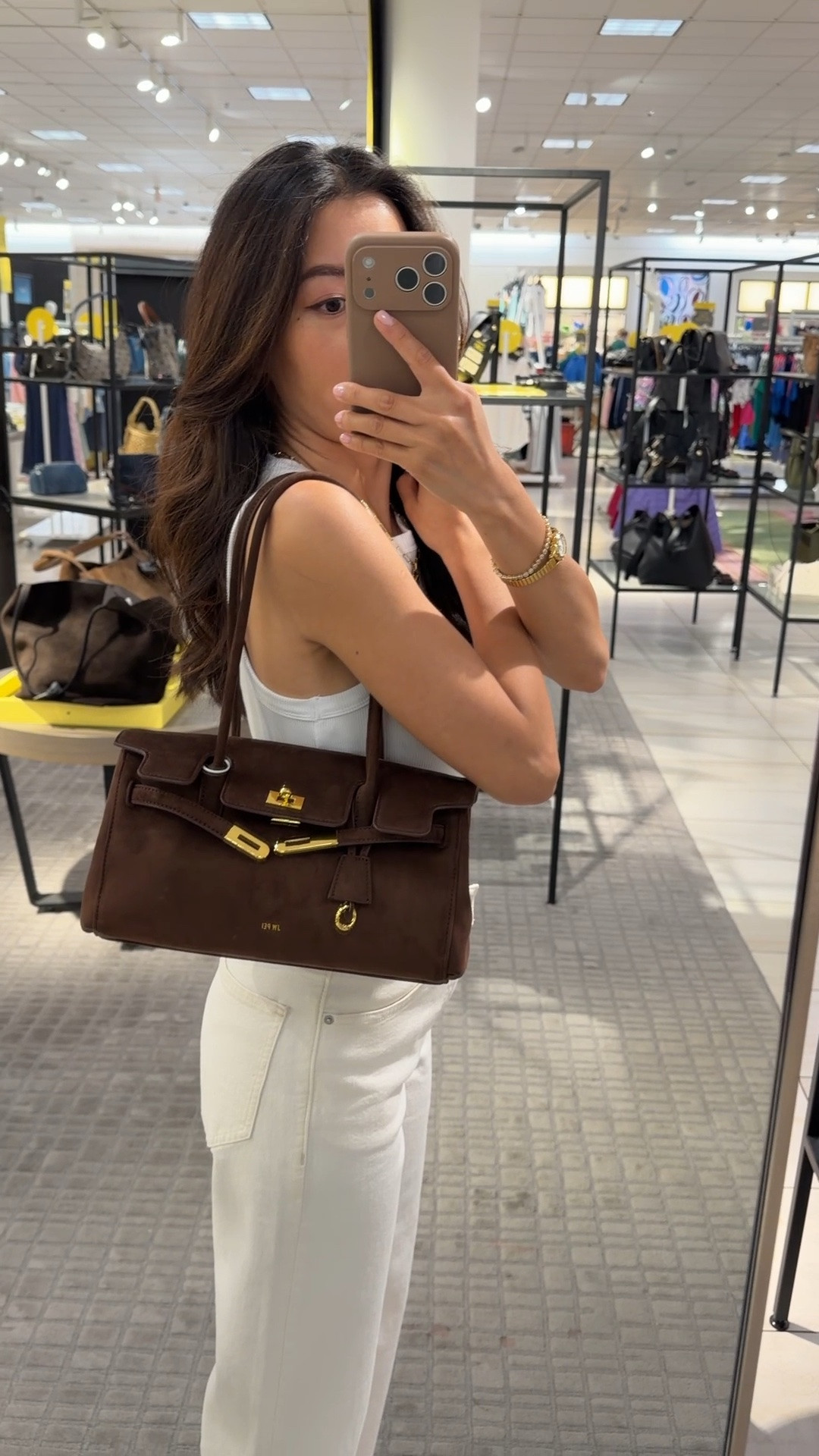 Nsale handbag 
• JW Pei east / west shoulder bag 
• Perfect Vintage Wide-Leg Crop Jean 24 short
• Madewell tank xxs

Nordstrom anniversary sale, handbag, petite friendly items

#LTKmomlife #LTKPetite
