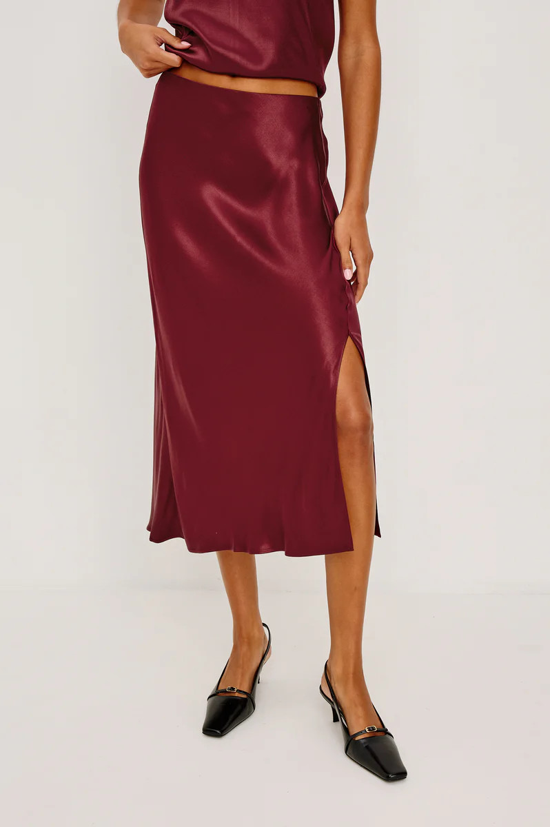 MAYA SKIRT - GARNET | Rails