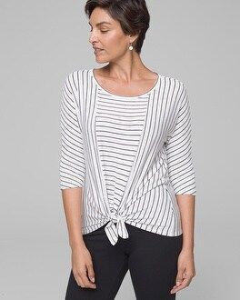 Knotted Front Long Sleeve Tie Top | Soma Intimates