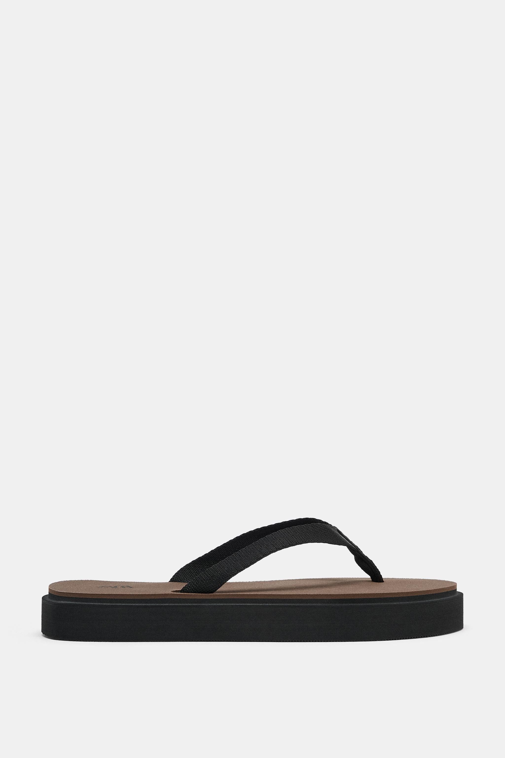 COMBINED FLAT SANDALS | Zara UK