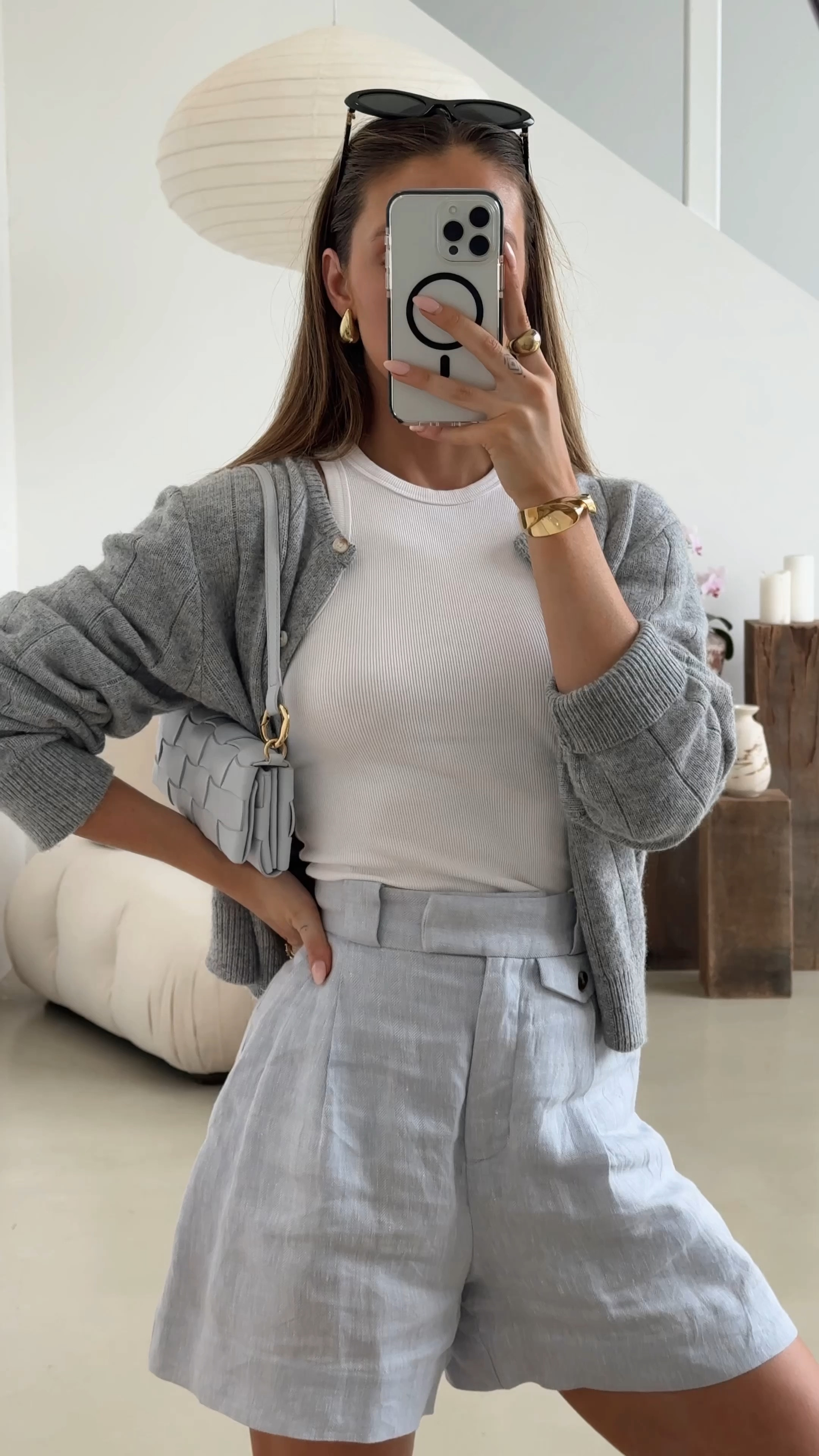 3/4 shorts + cardigans for Autumn 🤝🏼 Wearing a size M in the  cardigan and XS in the shorts x 

#LTKstyletip #LTKaustralia #LTKSeasonal