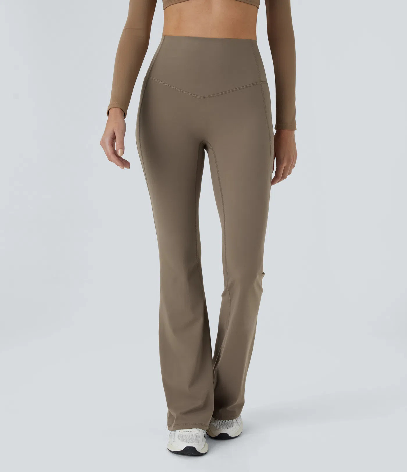 Halara UltraSculpt™ SoCinched High Waisted Tummy Control Shaping Yoga Flare Leggings | HALARA