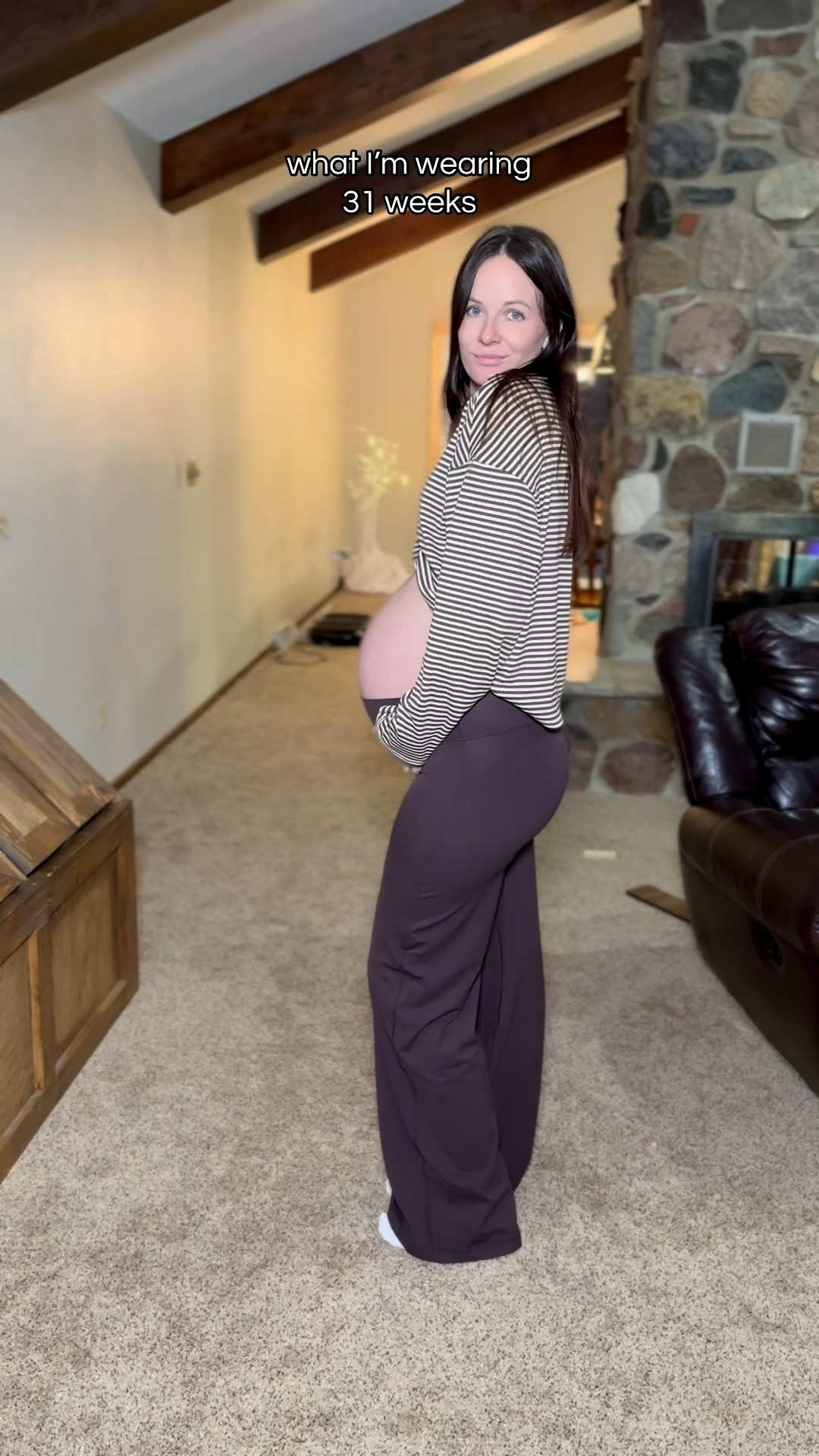 Bump OOTD 🤍

Non-maternity yoga pants but I love the support they give my belly. paired with a basic striped tee because if it ain’t comfy… I ain’t wearing it 😅 wearing a medium 33"

Easy, stretchy, everyday mom-to-be outfit that actually feels good.
#bumpstyle #pregnancyoutfit #comfyfit #momstyle #ltkfinds

#LTKootd #LTKBump #LTKgrwm