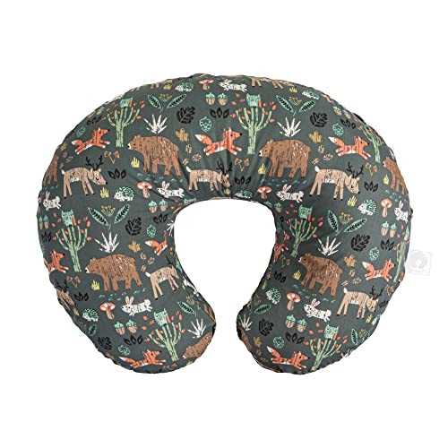 Boppy Original Nursing Pillow, Green Forest Animals, Ergonomic Nursing Essentials for Bottle and Breastfeeding, Firm Fiber Fill, with Removable Pillow Cover, Machine Washable | Amazon (US)