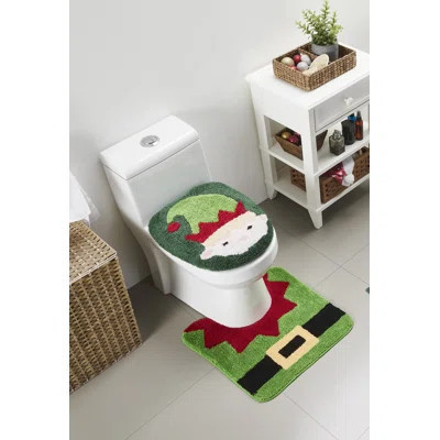 Christmas Elf 2Pc. Bath Rug Set | Wayfair North America