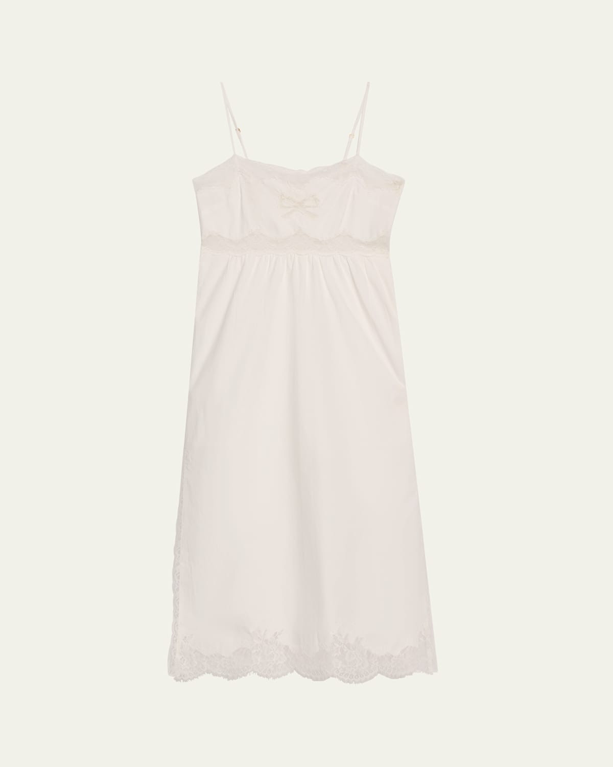 Vinca Lace-Trim Midi Dress | Bergdorf Goodman