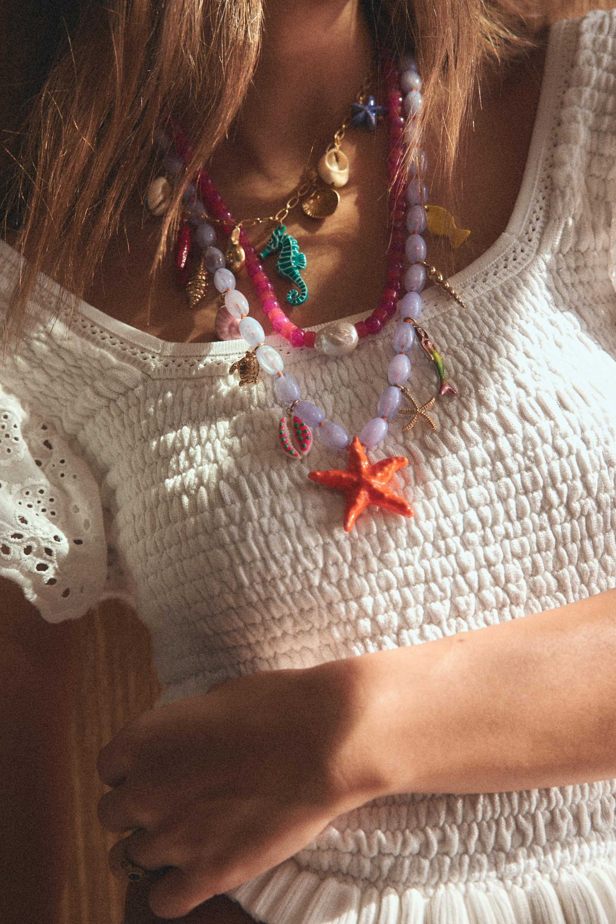PACK OF 3 MARINE CHARM NECKLACES | Zara US