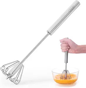 Newness Whizzy Whisk, Stainless Steel Semi Automatic Whisk Blender for Home -Versatile Tool for E... | Amazon (US)