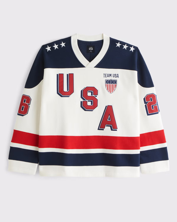 Olympics Hockey Jersey-Inspired Sweatshirt | Abercrombie & Fitch (US)
