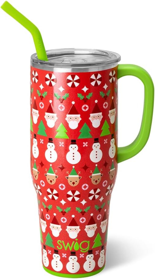 Swig Life 40oz Mega Mug, 40 oz Tumbler with Handle and Straw, Cup Holder Friendly, Dishwasher Saf... | Amazon (US)