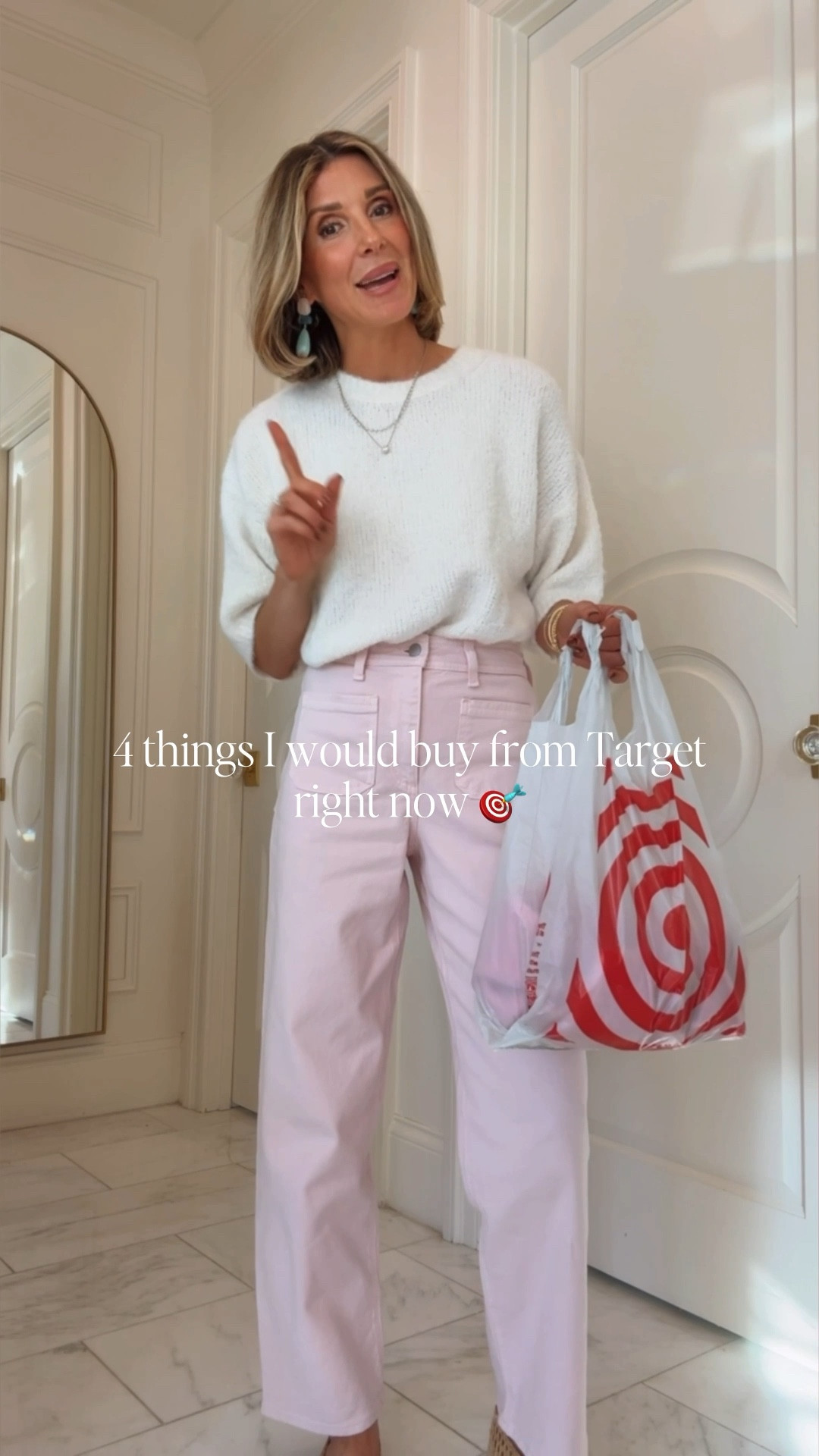 Still can't believe these are target finds. These pink jeans are everything. Fit tts I'm wearing size 2/25. 