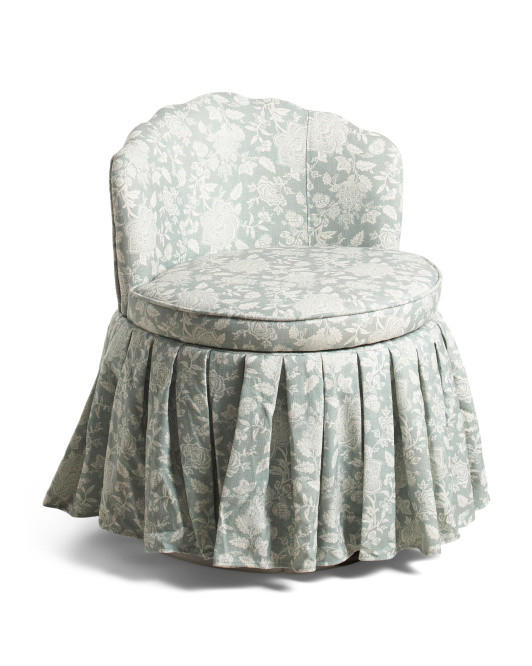 22x30 Scalloped Skirted Swivel Dining Chair | Chairs & Seating | Marshalls | Marshalls