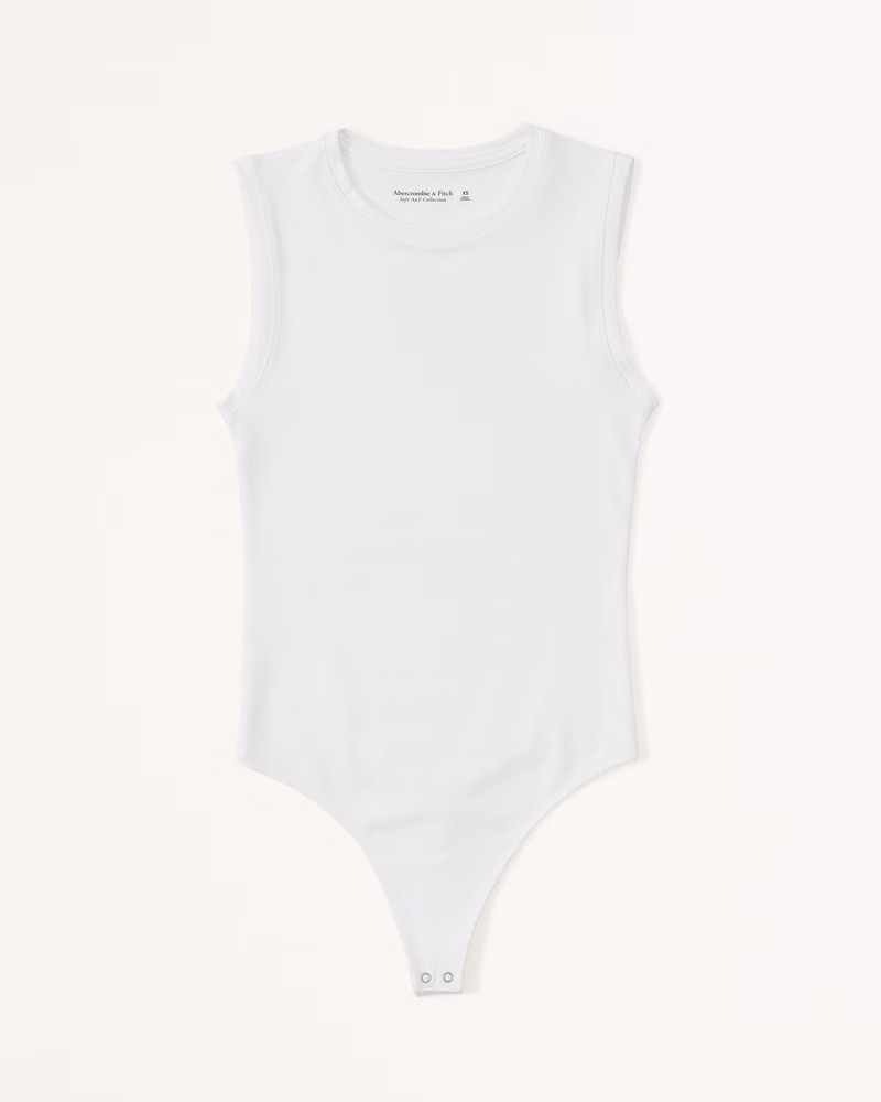 Seamless Fabric Crew Tank Bodysuit | Abercrombie & Fitch (US)