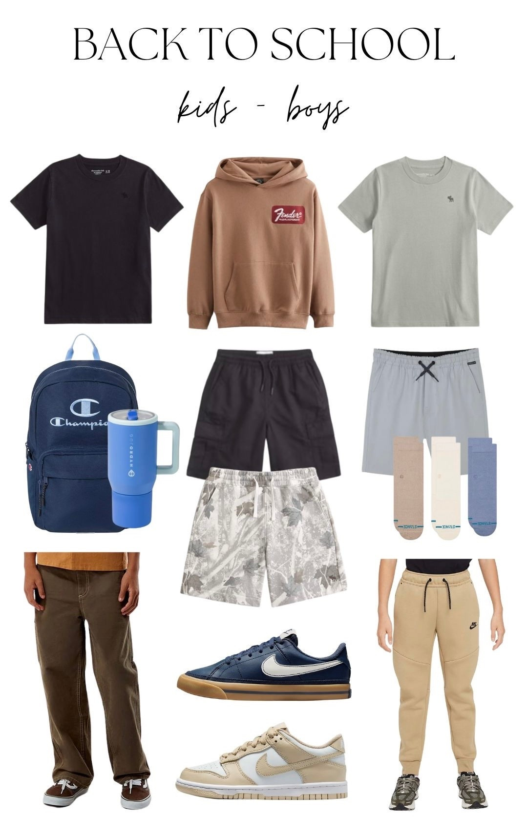 BOYS back to school!