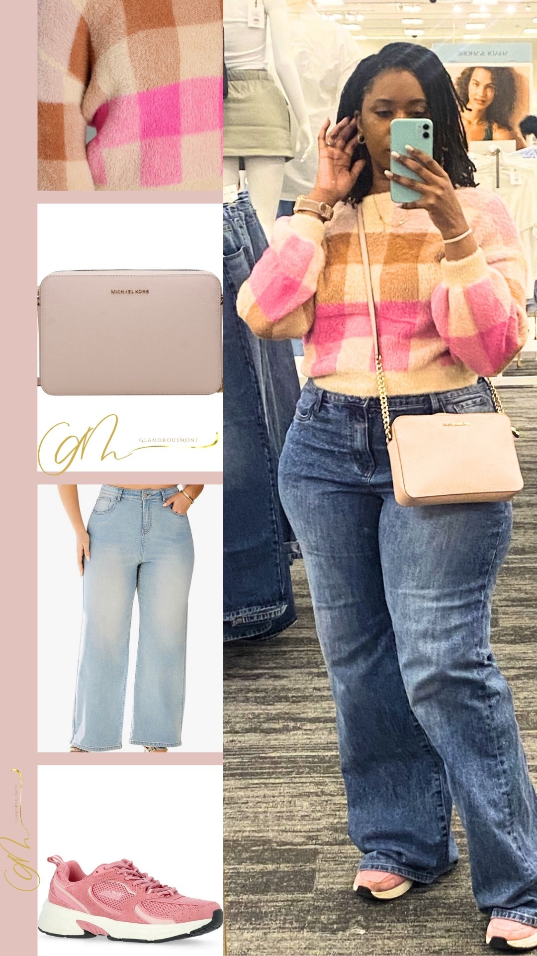 NEW DROP: Pink Plaid Perfection! 🎀🛍️
Loving this fresh pink plaid pullover vibe! Paired with light wash straight-leg jeans and hot pink sneakers for playful energy, plus the classic Michael Kors blush crossbody to elevate it all. Cozy, colorful, and totally wearable!
Perfect for: Spring errands, brunch dates, casual Fridays
🛍️ SHOP THE LOOK:  
Click the link in my bio or follow GlamorousMoni on the LTK App!


Search Keywords: pink plaid cardigan outfit, light wash jeans styling, Michael Kors blush bag, spring casual outfit, hot pink sneakers fashion, plaid sweater plus size, colorful casual look, affordable fashion finds
 #SpringOutfit #CasualChic #LTKfashion #GlamorousMoni #PlusSizeFashion #OOTDInspo 

#LTKSpringSale #LTKMidsize #LTKootd