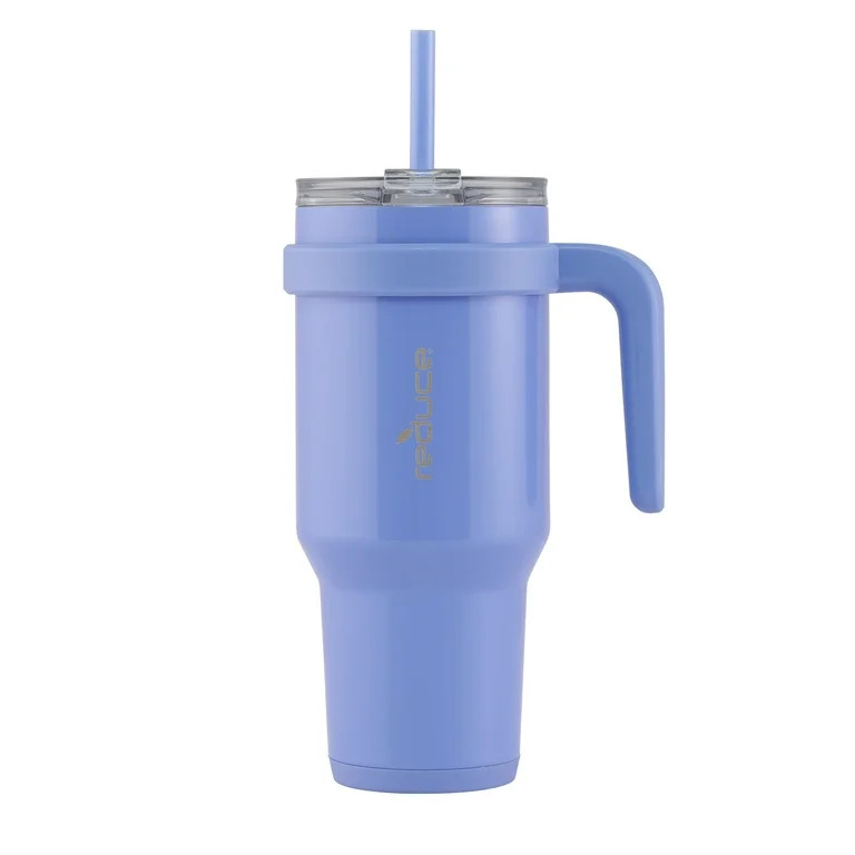 Reduce Slim Cold1 Tumbler - Straw, Lid & Handle. Insulated Stainless Steel 40oz, Cornflower | Walmart (US)