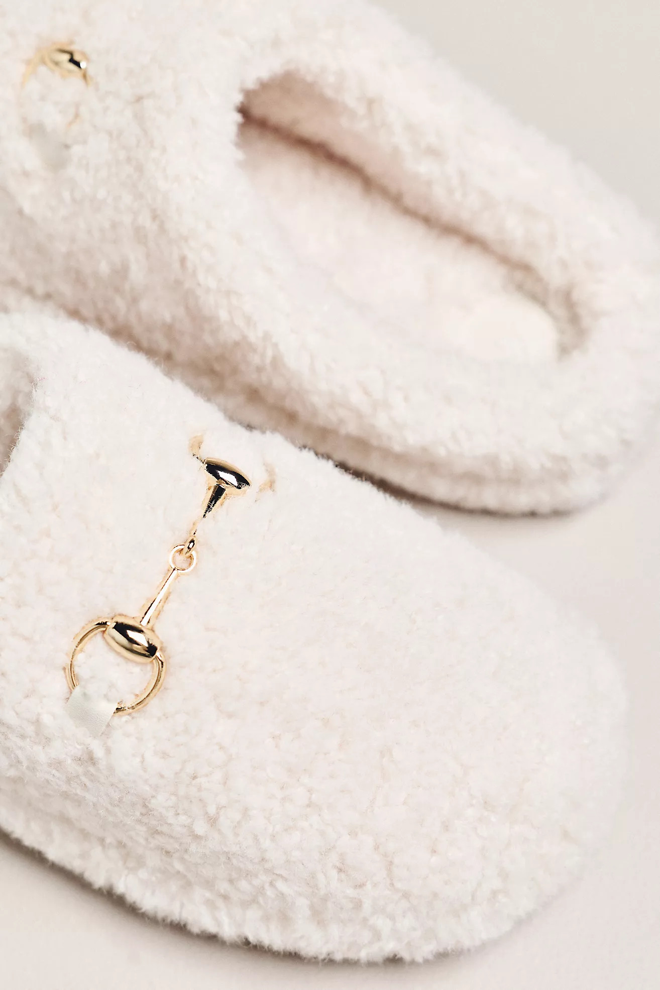 Maeve Sherpa Fleece Bit Scuff Slippers | Anthropologie (US)