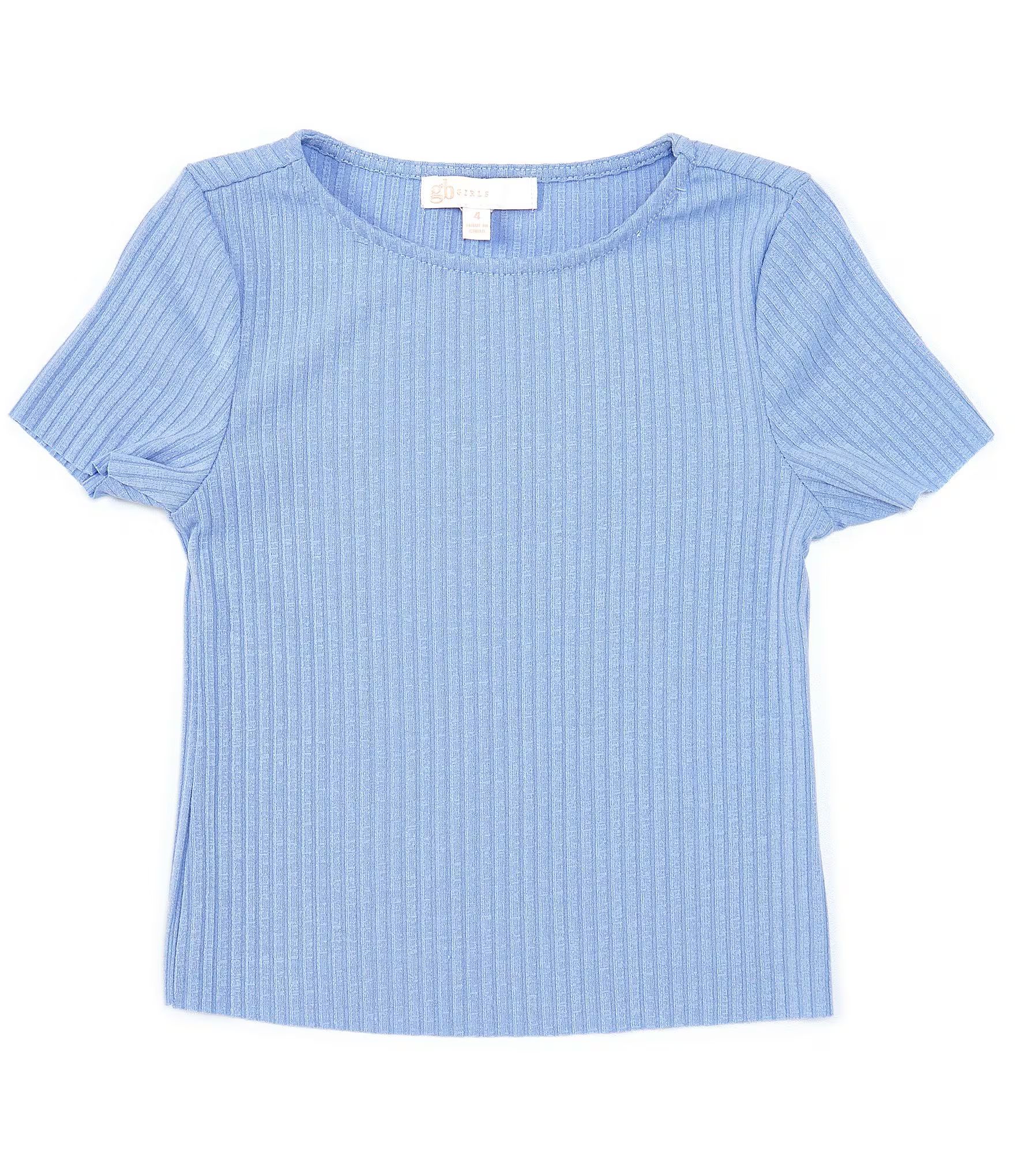 Girls Little Girls 2T-6X Short-Sleeve Rib Knit Tee | Dillard's