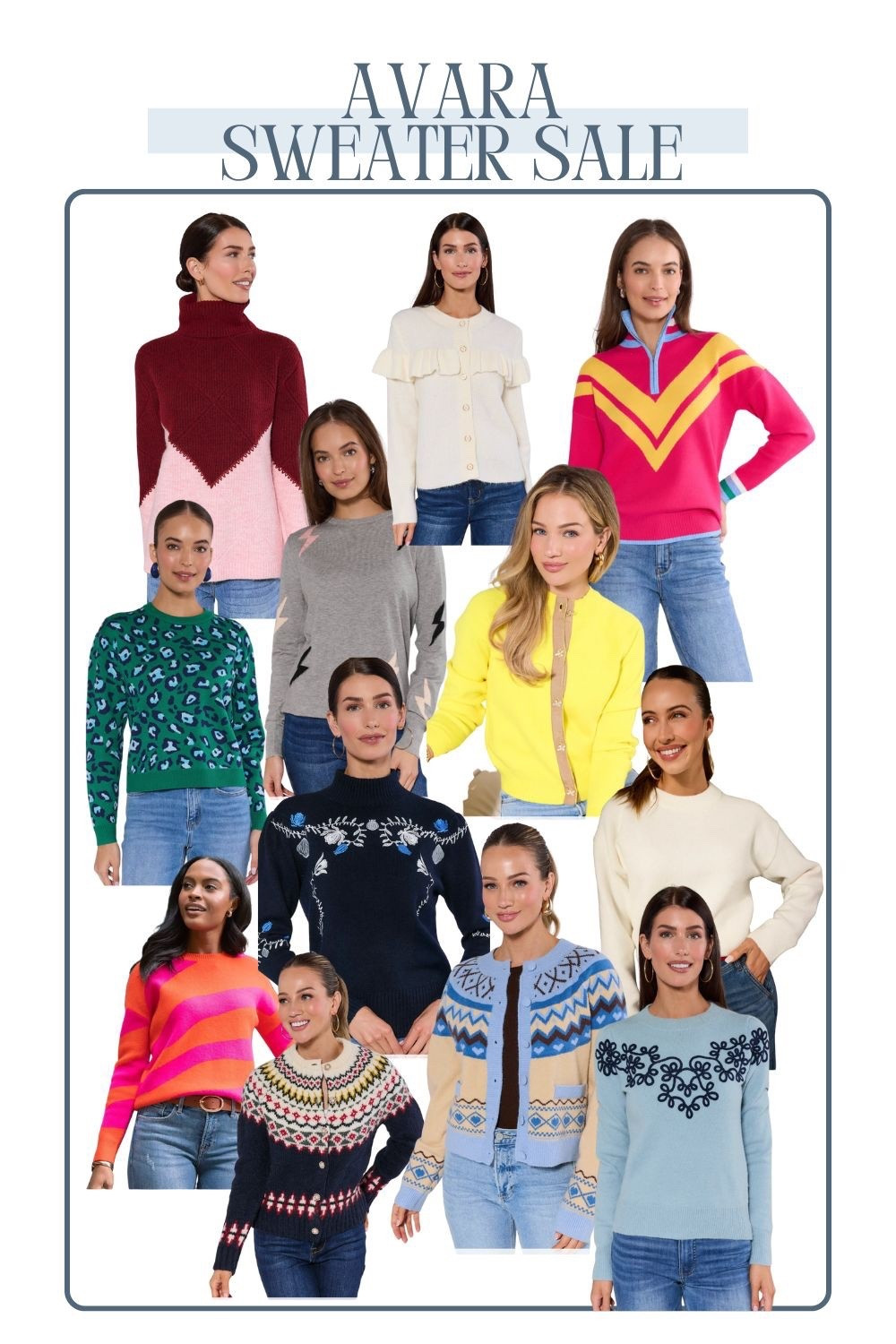 1/30-2/1
AVARA 30% off Sweaters
exclusions apply
