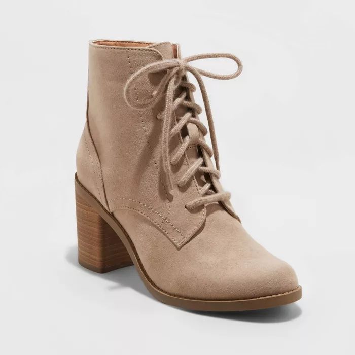 Women's Cailey Heeled Lace up Fashion Bootie - Universal Thread™ | Target