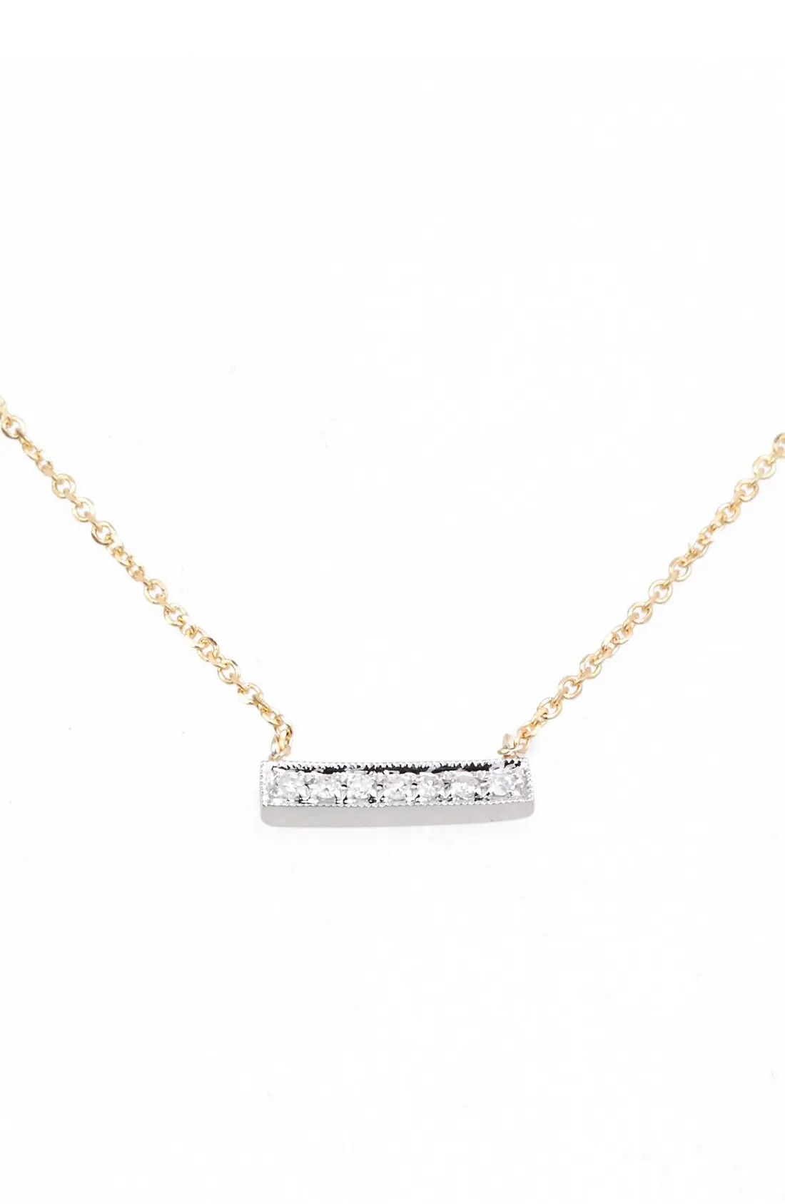 Dana Rebecca Designs 'Sylvie Rose' Diamond Bar Pendant Necklace | Nordstrom