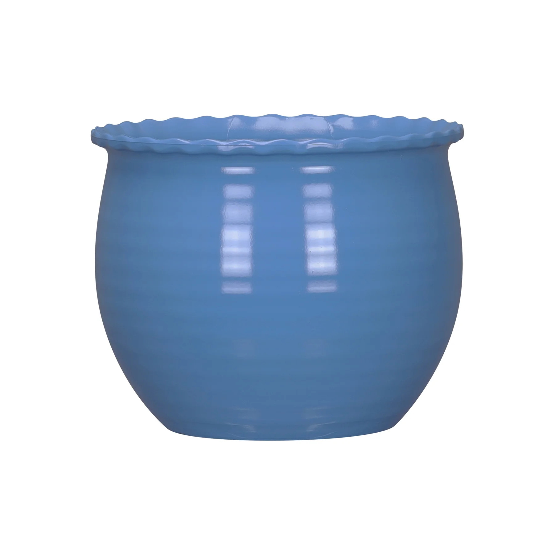 Mainstays Brooke 8" x 8" x 6.5" Round Blue Paradise 100% Recycled Resin Planter | Walmart (US)