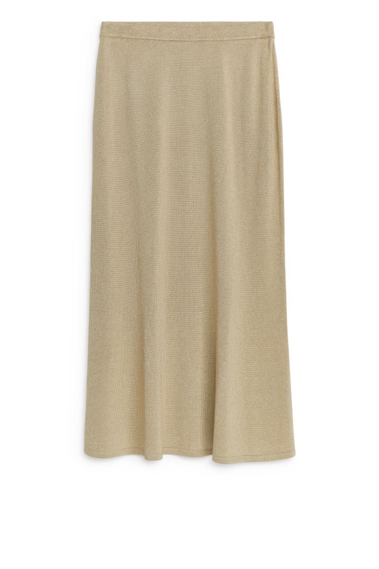 Knitted Midi Skirt | H&M (UK, MY, IN, SG, PH, TW, HK)