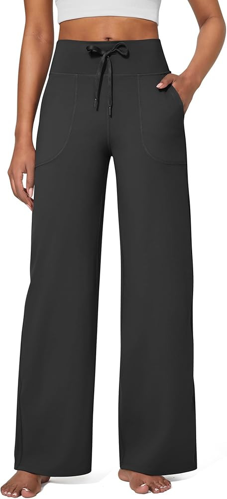 G4Free EverGoing Wide Leg Pants for Women Yoga Pants High Waist Sweatpants with Pockets Stretch L... | Amazon (US)
