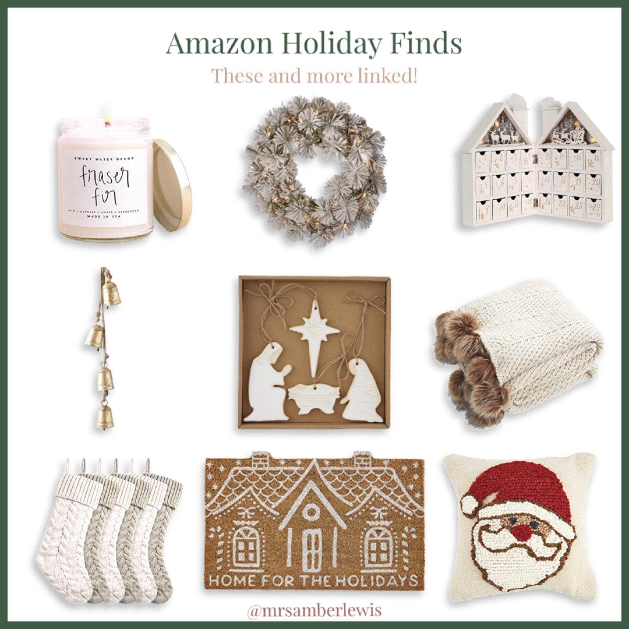 Amazon Holiday Christmas finds! Winter whites, cozy neutrals edit! 🔔 🎅🏻 

#LTKfamily #LTKHoliday #LTKSeasonal