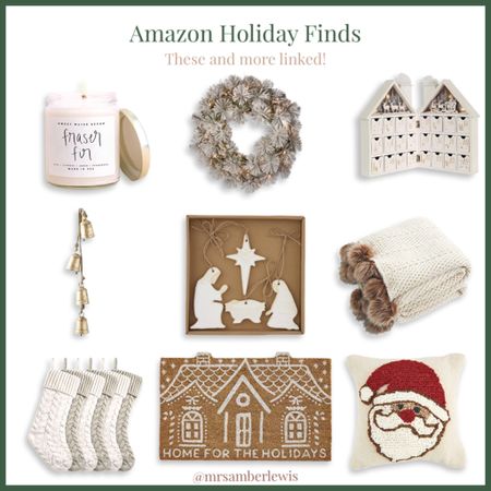 Amazon Holiday Christmas finds! Winter whites, cozy neutrals edit! 🔔 🎅🏻 

#LTKfamily #LTKHoliday #LTKSeasonal