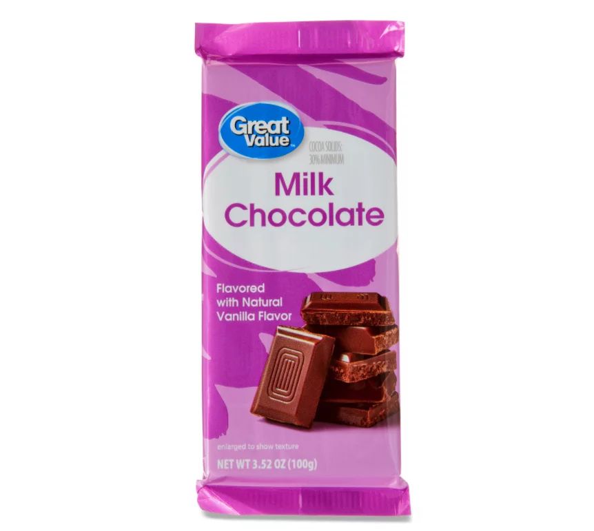 Great Value Milk Chocolate Bar, 3.52 oz - Walmart.com | Walmart (US)