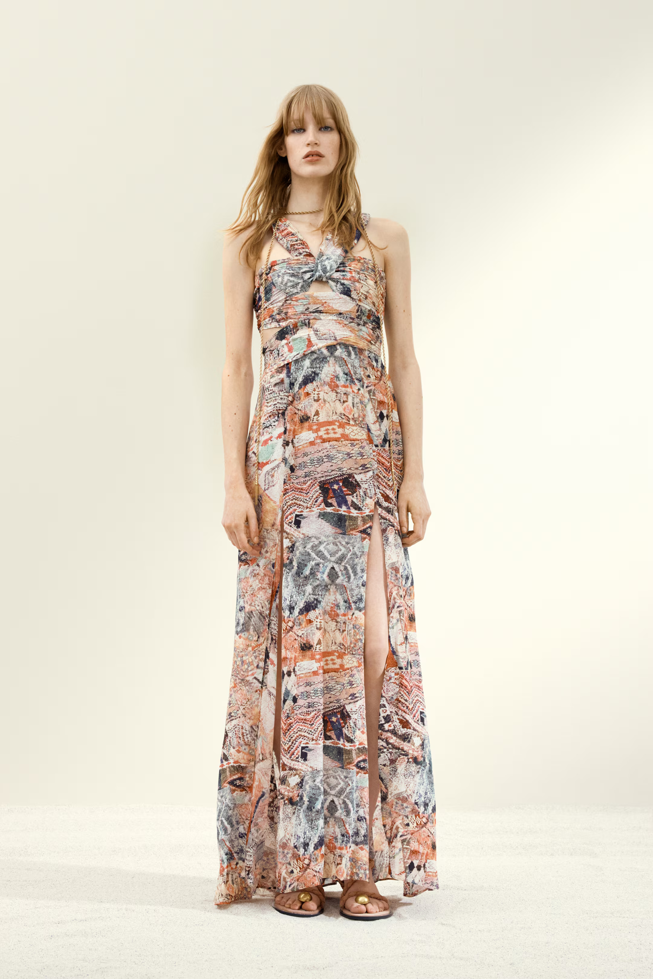 Draped patterned dress | H&M (UK, MY, IN, SG, PH, TW, HK)