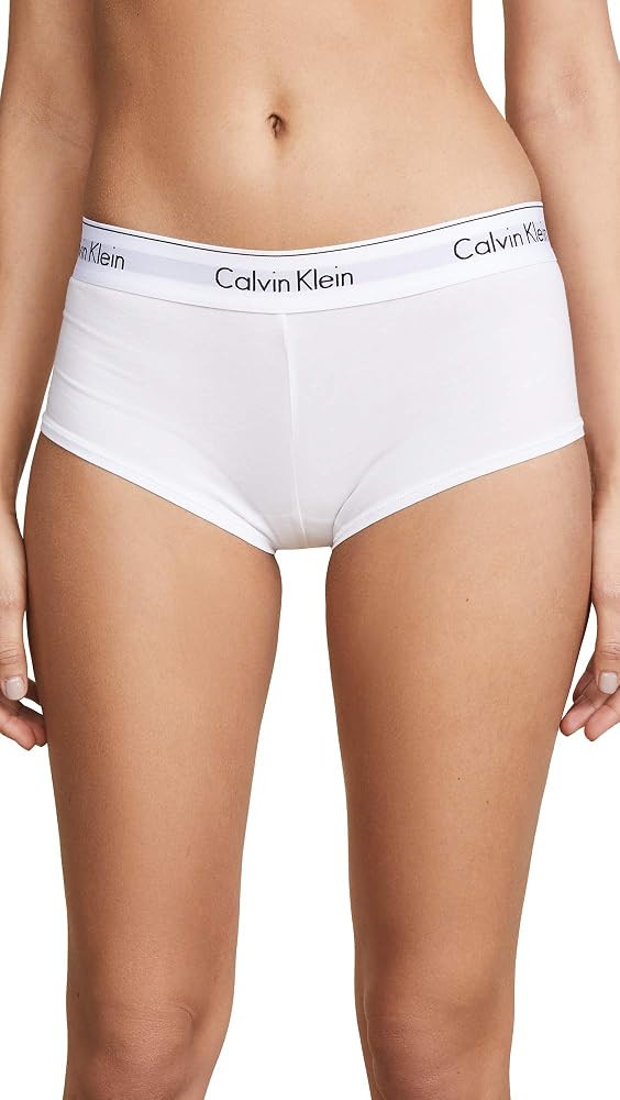 Calvin Klein Women's Cotton Boyshort Panty | Amazon (US)
