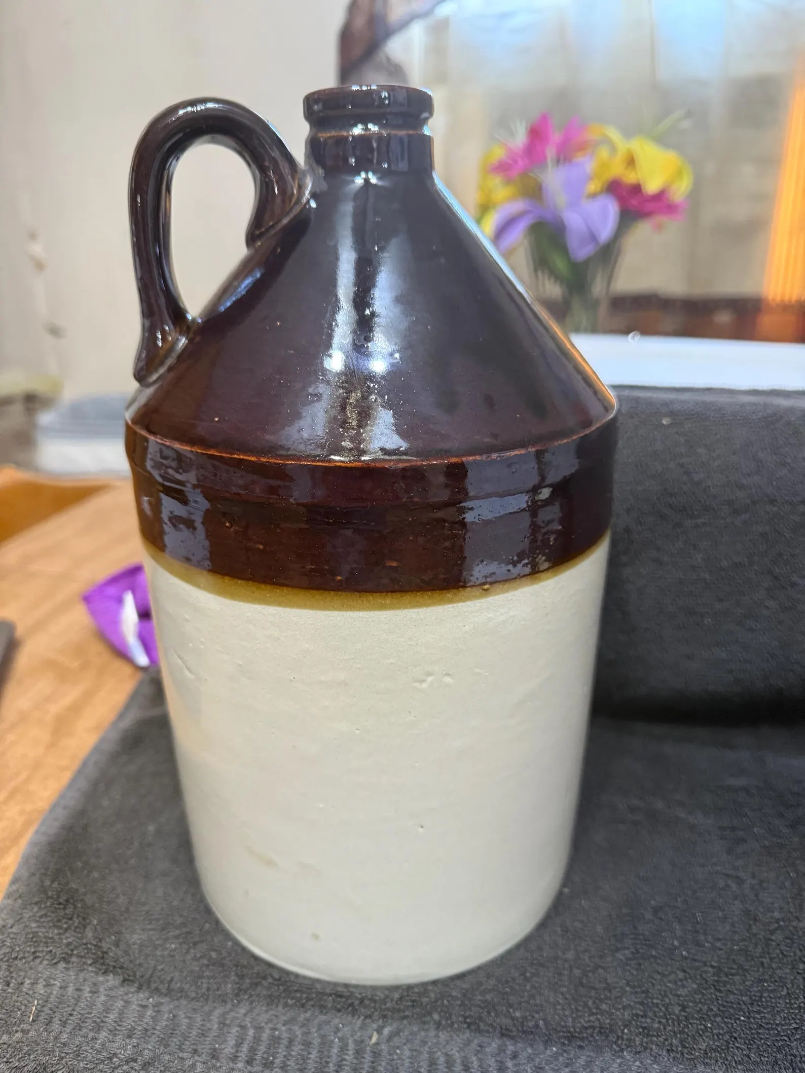 Vintage Salt Glazed Stoneware Crock Jug With Handle | Etsy (Global)