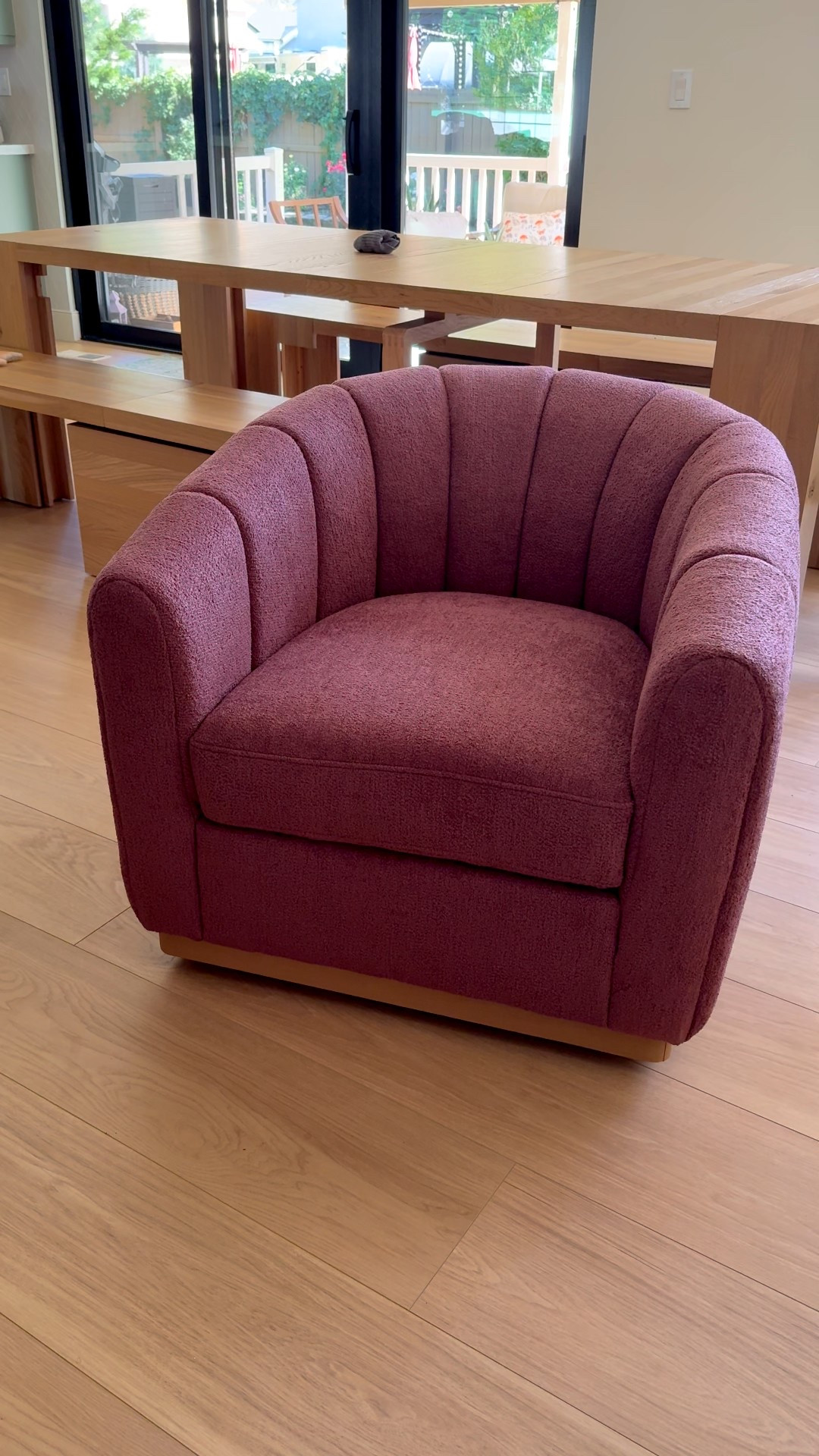 The cutest, coziest swivel chair!! Finally one that is actually comfortable to sit in at reasonable price. Comes in three colors.

#LTKHome