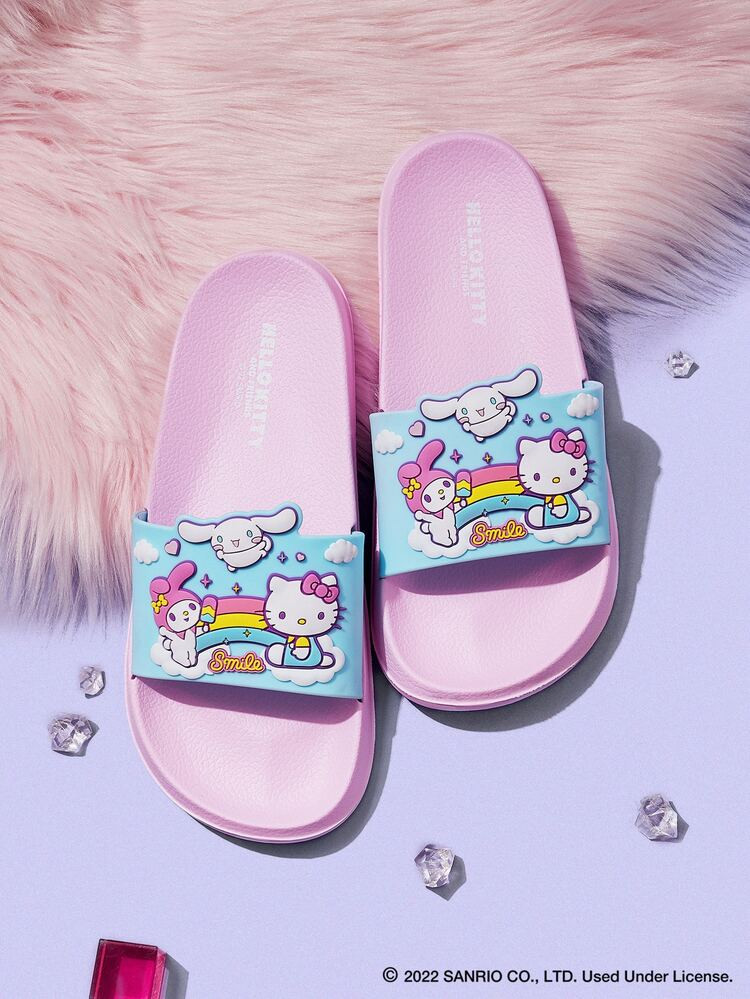 SHEIN X Hello Kitty and Friends Cartoon & Letter Graphic Slides | SHEIN