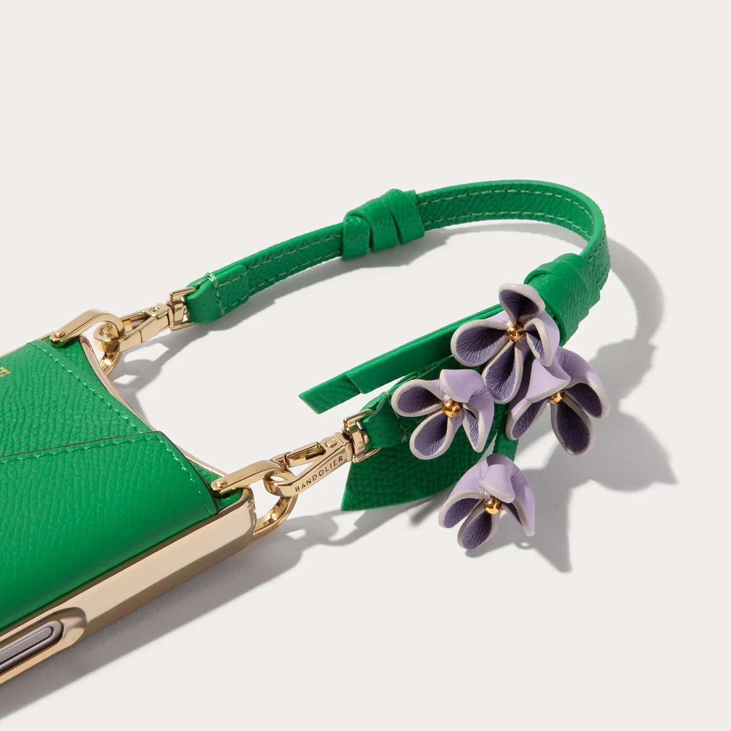 Flower Wristlet - Green Lilac/Gold | Bandolier
