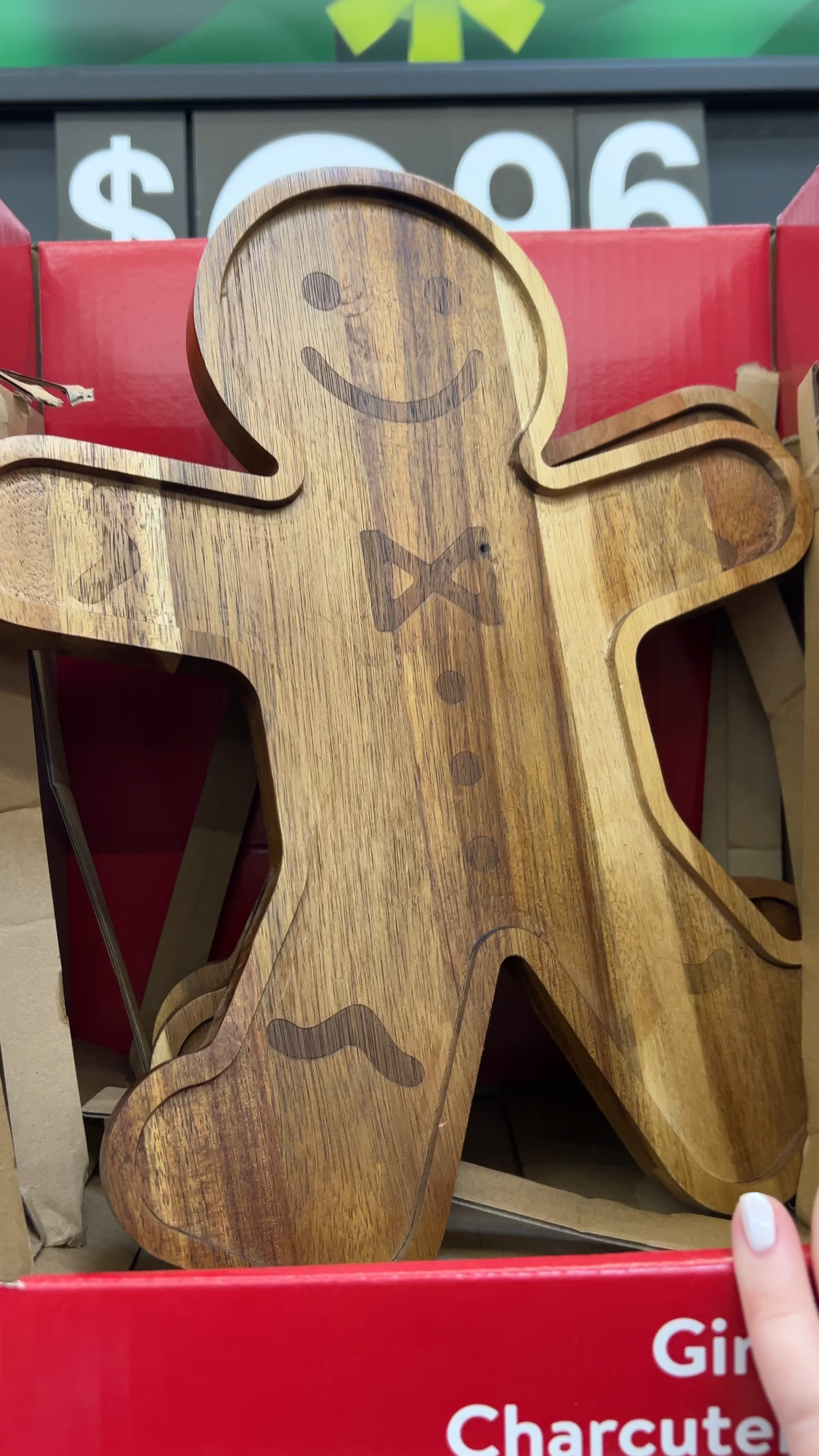 The cutest gingerbread board at Walmart! 🫶🏻 

#LTKHome #LTKHoliday #LTKSeasonal