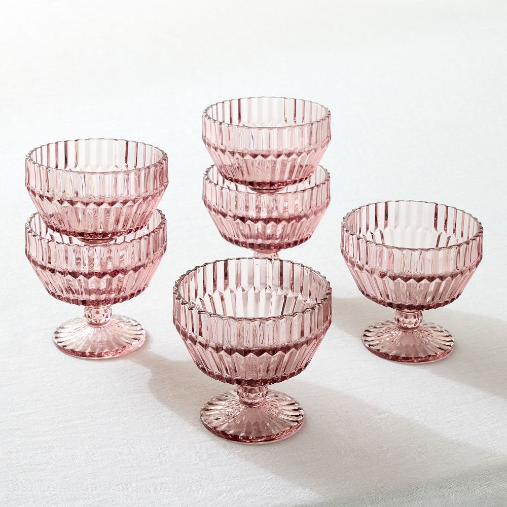 Archie Glass Coupes (Set of 6) | West Elm (US)